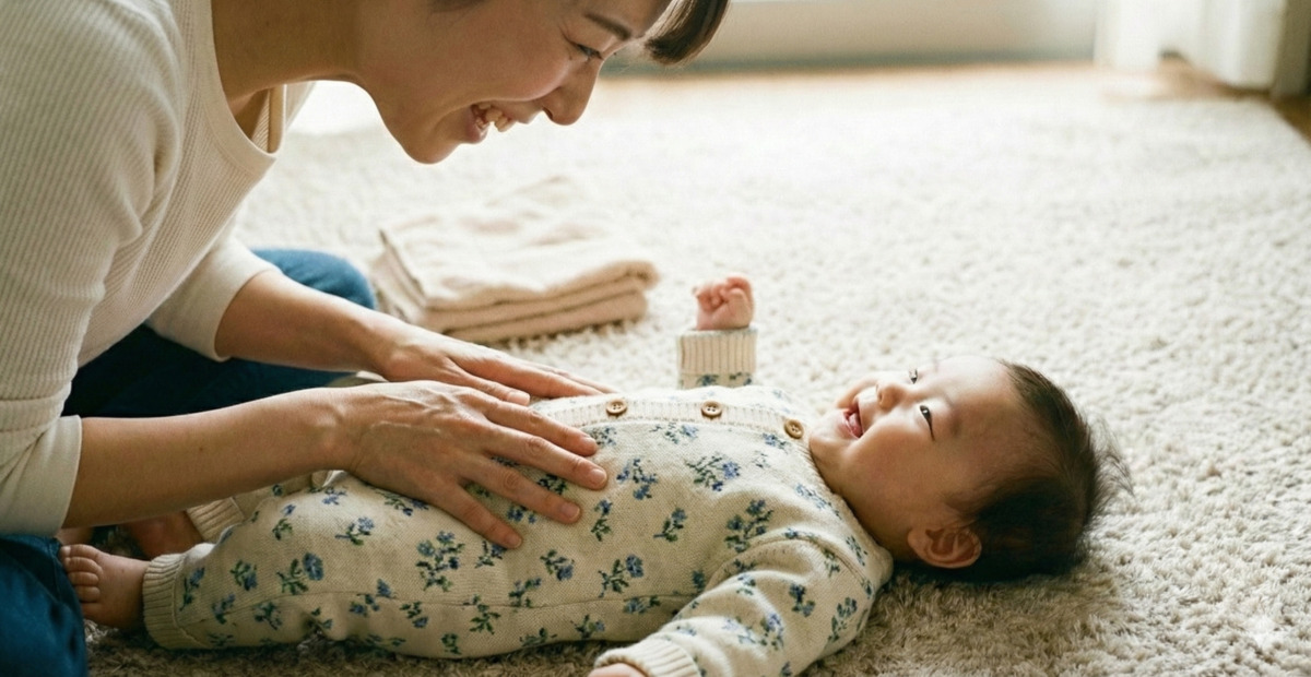 笑顔の赤ちゃん